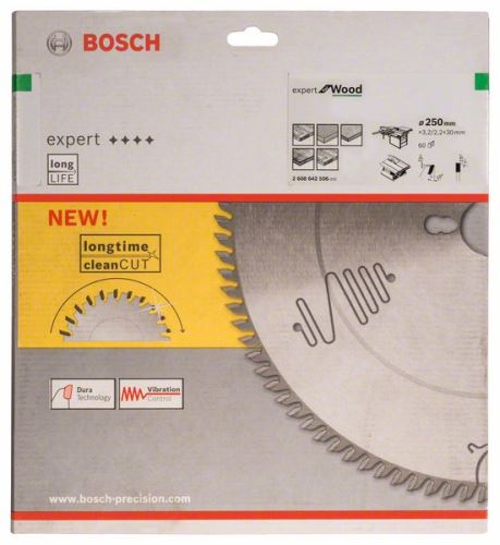 BOSCH Brzeszczot Expert for Wood 250 x 30 x 3,2 mm, 60 2608642506