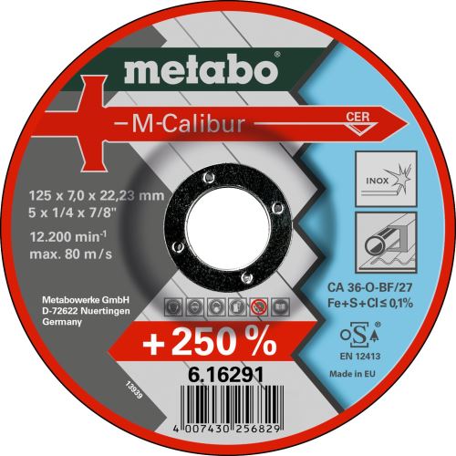 METABO Ściernica 125x7,0x22,23 mm M-Calibur 616291000